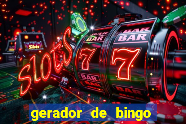 gerador de bingo de palavras